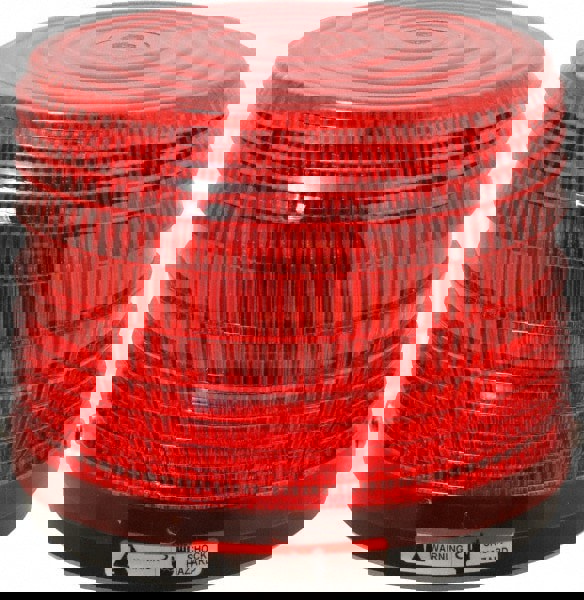 Strobe Light: Red, Surface Mount, 24VDC